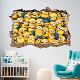 Vinilos Decorativos: Agujero Minions 3