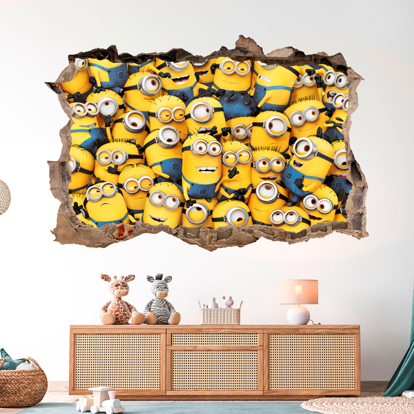 Vinilos Decorativos: Agujero Minions