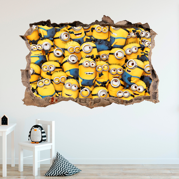 Vinilos Decorativos: Agujero Minions