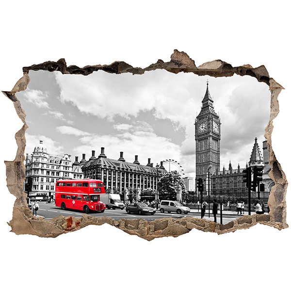 Vinilos Decorativos: Agujero Big Ben en Londres