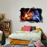 Vinilos Decorativos: Agujero El despertar de la Fuerza Star Wars 3