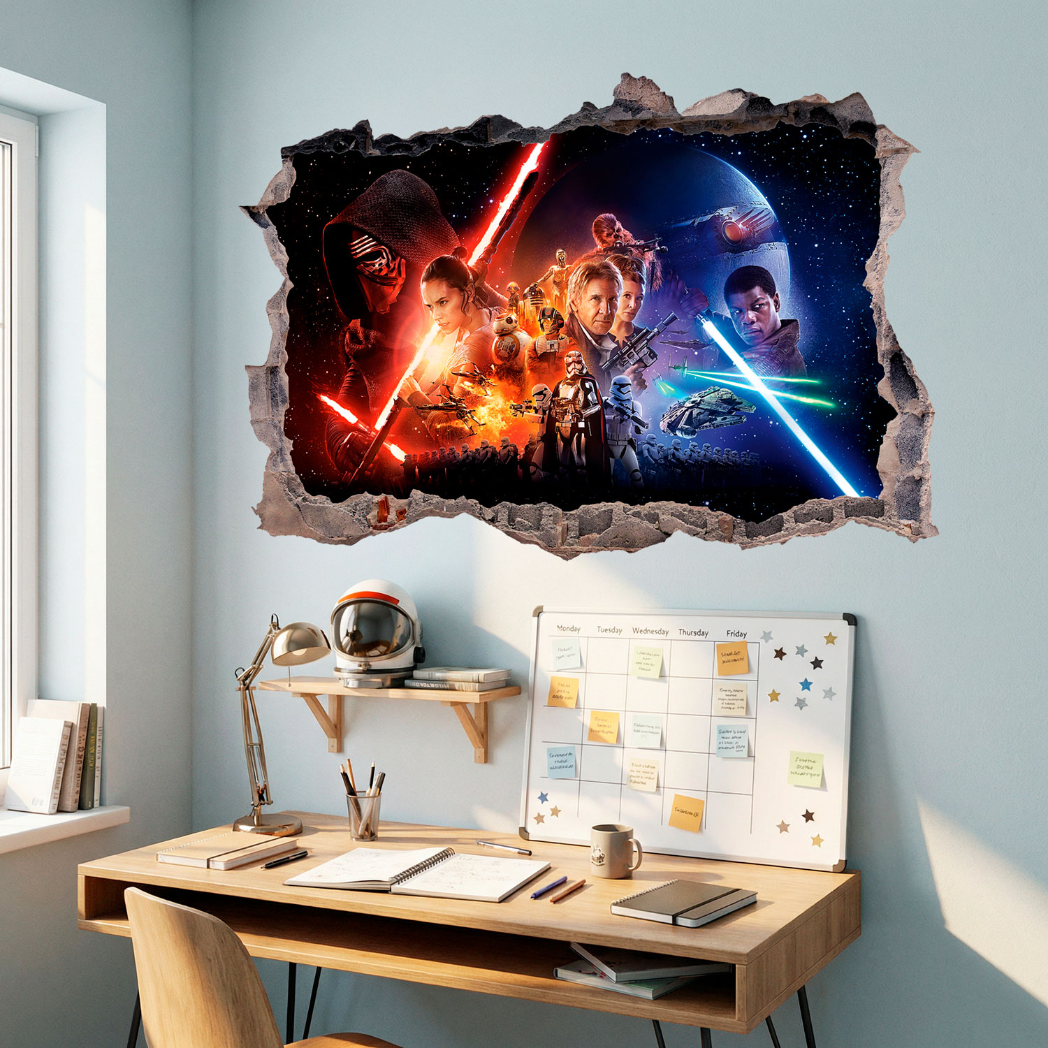 Vinilos Decorativos: Agujero El despertar de la Fuerza Star Wars