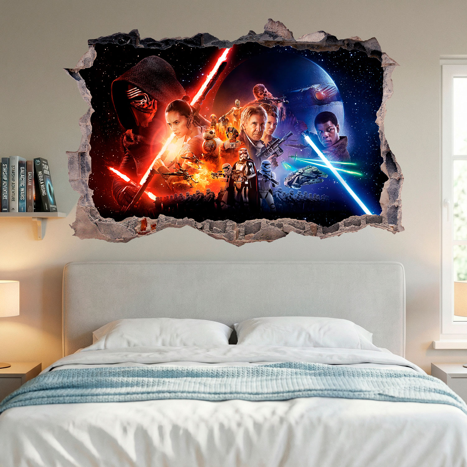 Vinilos Decorativos: Agujero El despertar de la Fuerza Star Wars
