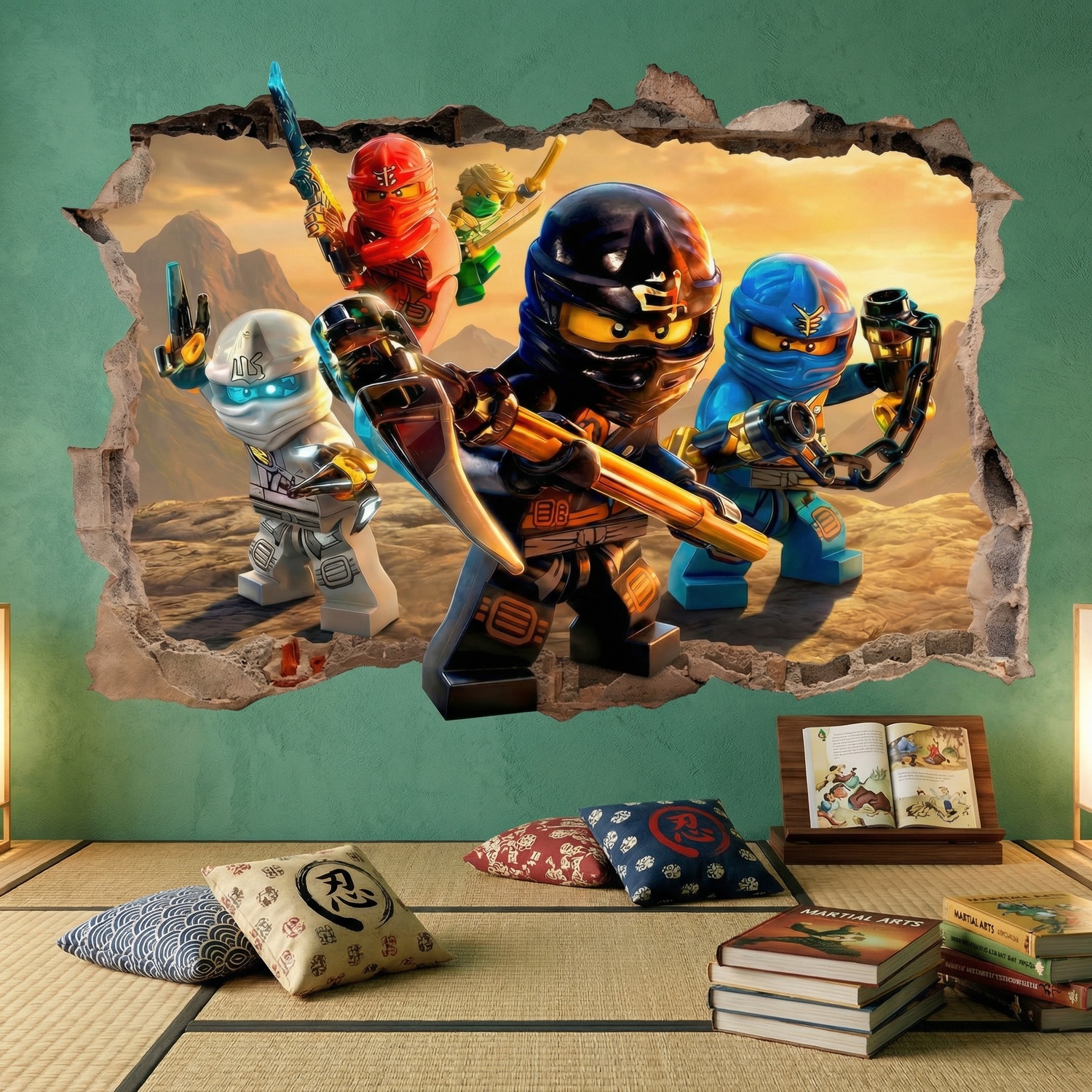 Vinilos Decorativos: Agujero Lego Ninjago