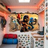 Vinilos Decorativos: Agujero Lego Ninjago 5
