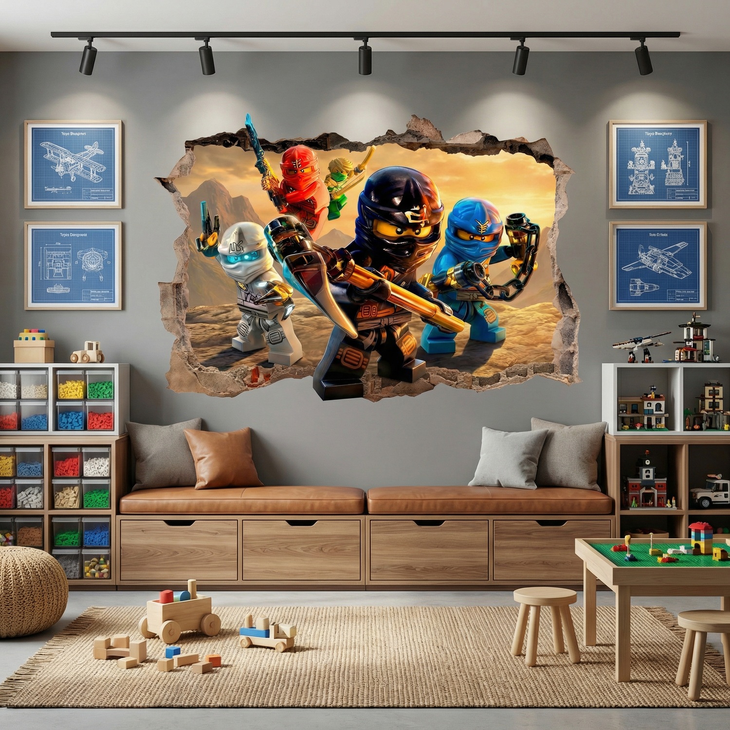 Vinilos Decorativos: Agujero Lego Ninjago