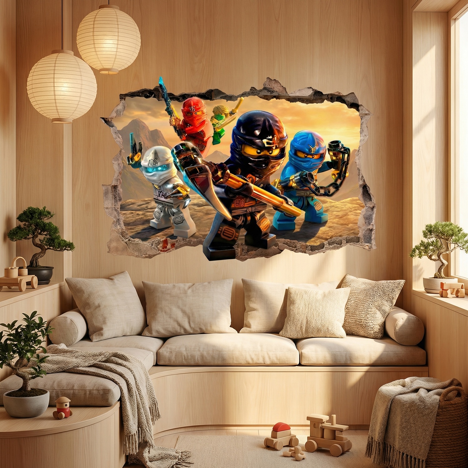 Vinilos Decorativos: Agujero Lego Ninjago
