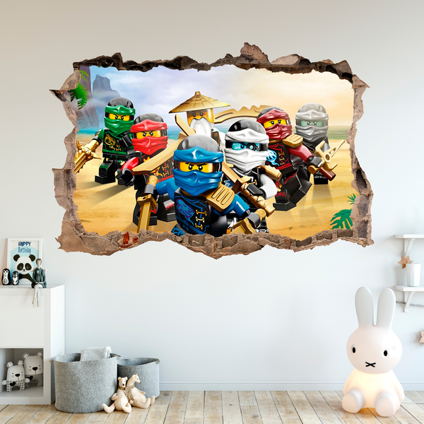 Vinilos Decorativos: Agujero Lego Team Ninjago