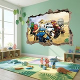 Vinilos Decorativos: Agujero Lego Team Ninjago 19
