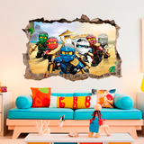 Vinilos Decorativos: Agujero Lego Team Ninjago 5