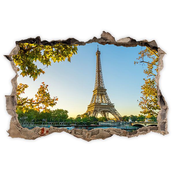 Vinilos Decorativos: Agujero Torre Eiffel