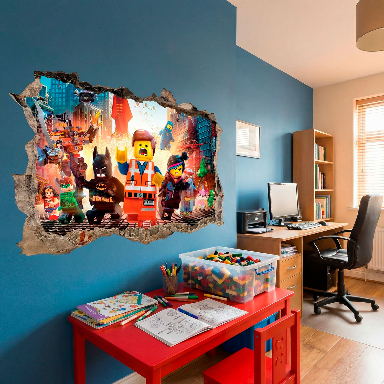 Vinilos Decorativos: Lego, personajes en la ciudad