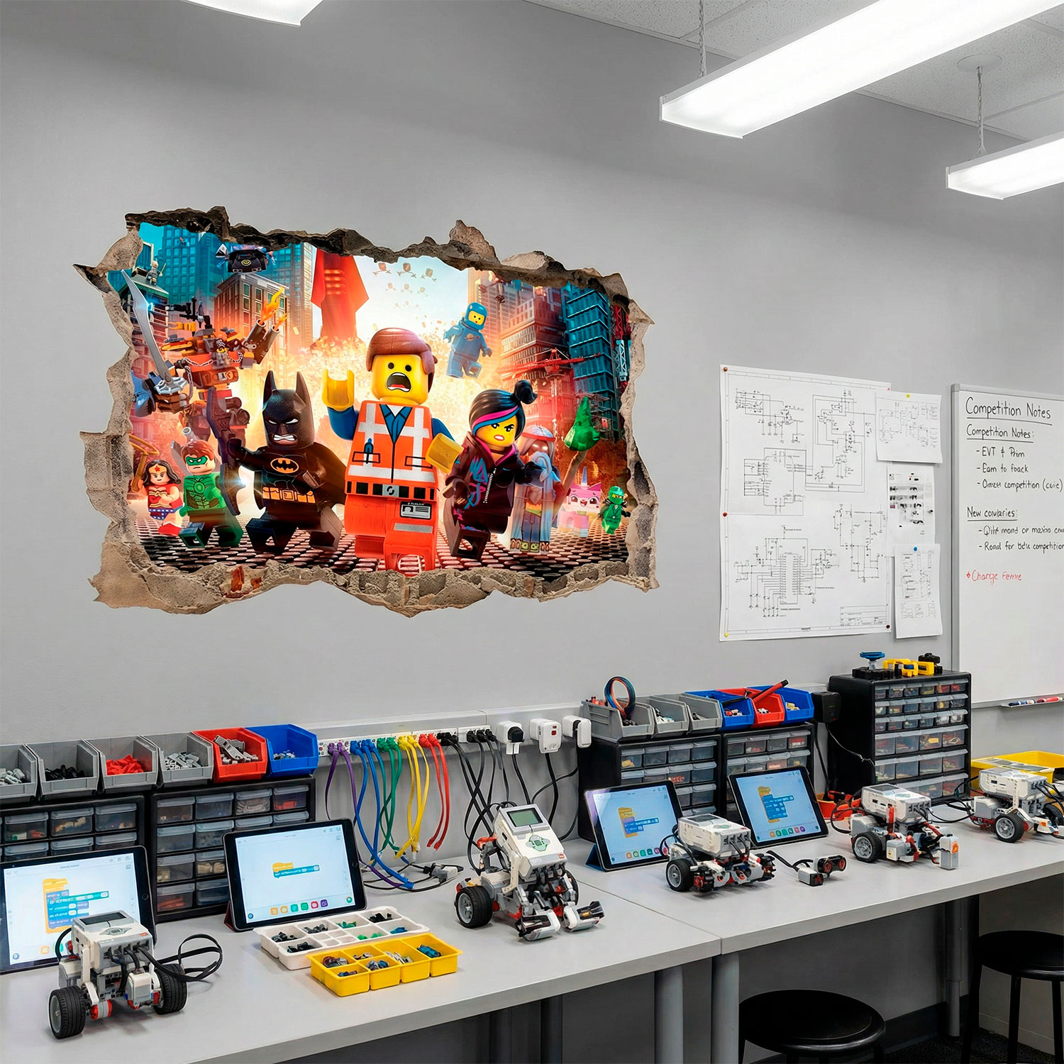 Vinilos Decorativos: Lego, personajes en la ciudad