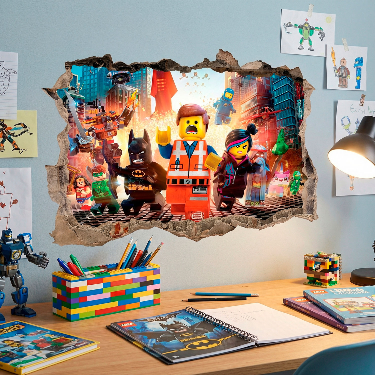 Vinilos Decorativos: Lego, personajes en la ciudad