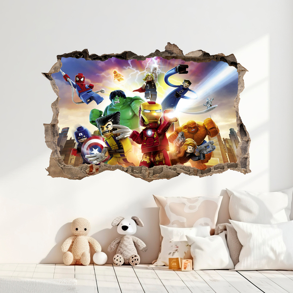 Vinilos Infantiles: Lego, Los vengadores
