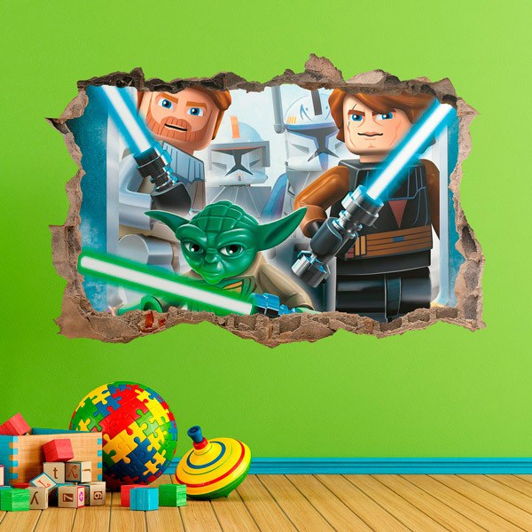 Vinilos Decorativos: Lego, Star wars espadas láser