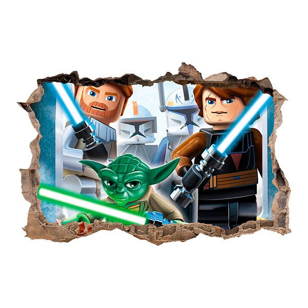 Vinilos Decorativos: Lego, Star wars espadas láser