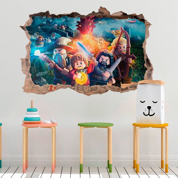 Vinilos Decorativos: Lego, las aventuras del Hobbit