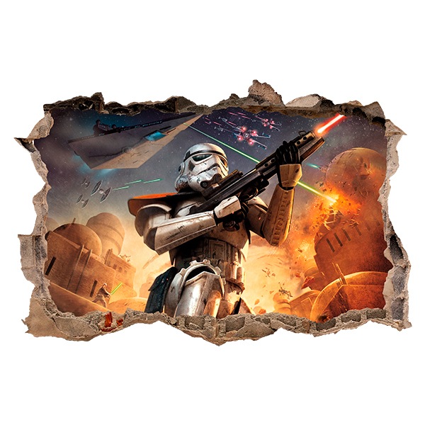 Vinilos Decorativos: Stormtrooper en la batalla