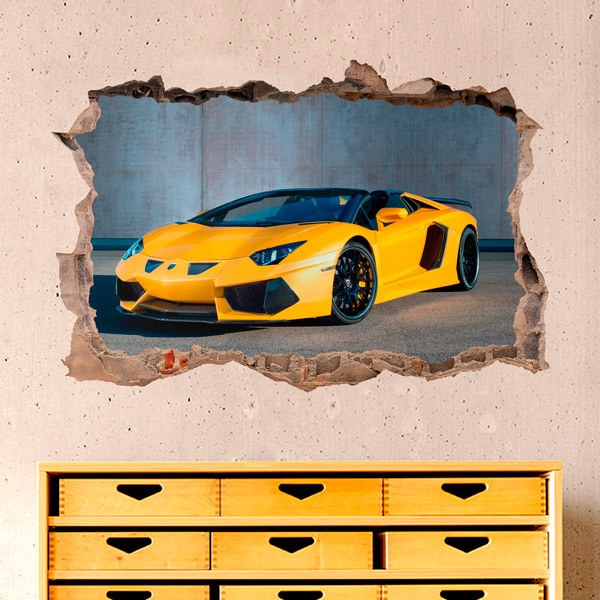 Vinilos Decorativos: Lamborghini Amarillo