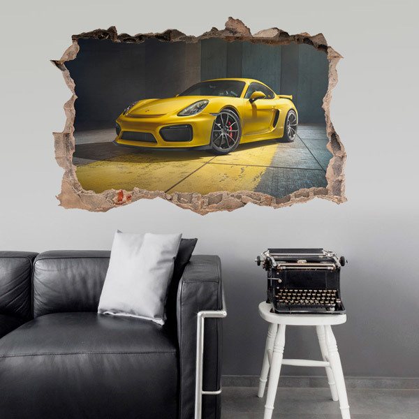 Vinilos Decorativos: Porsche Amarillo