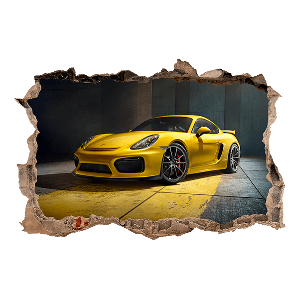 Vinilos Decorativos: Porsche Amarillo
