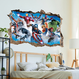 Vinilos Decorativos: Agujero Personajes Vengadores 6