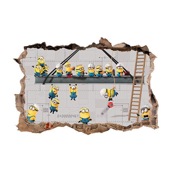 Vinilos Decorativos: Agujero Minions en Construcción