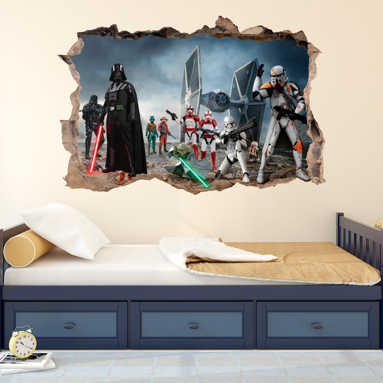 Vinilos Decorativos: Darth Vader, Yoda - Star Wars