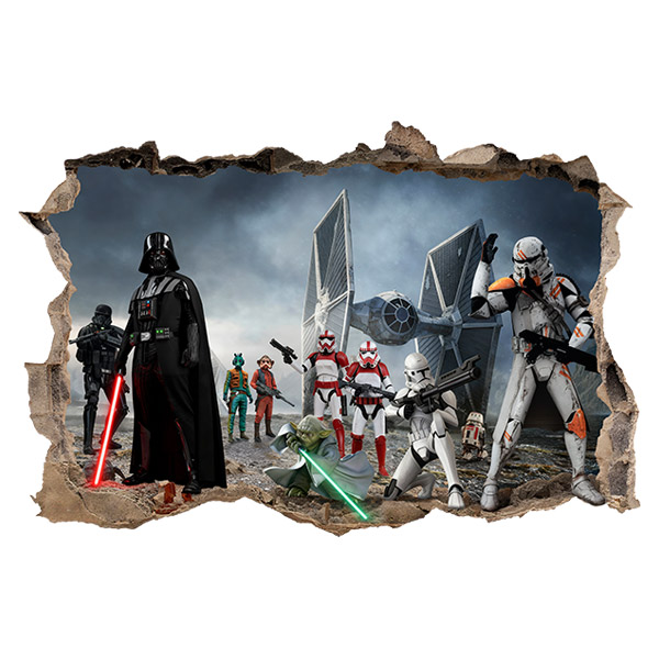 Vinilos Decorativos: Darth Vader, Yoda - Star Wars