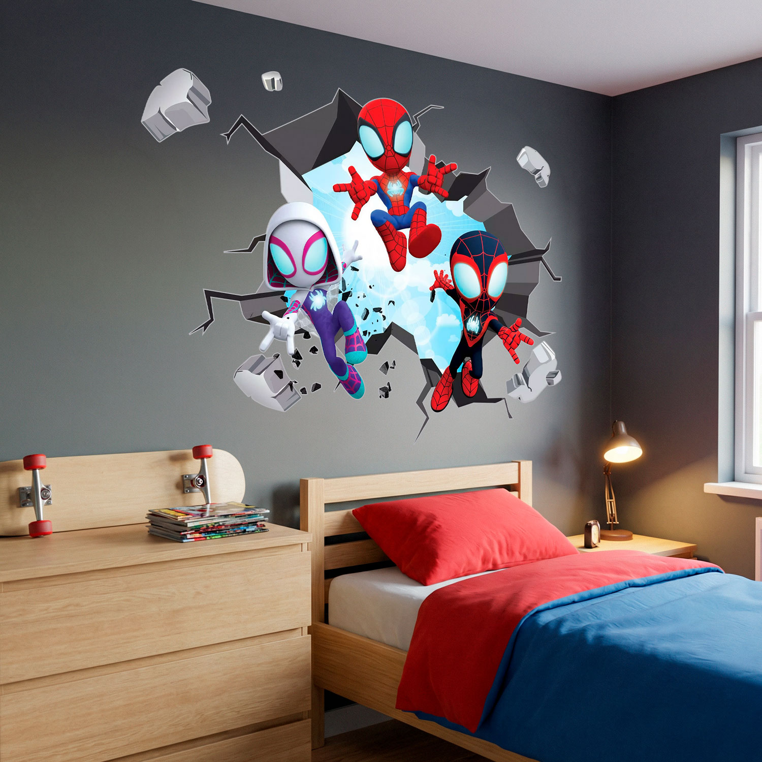 Vinilos Infantiles: Agujero de pared Spider-Verse