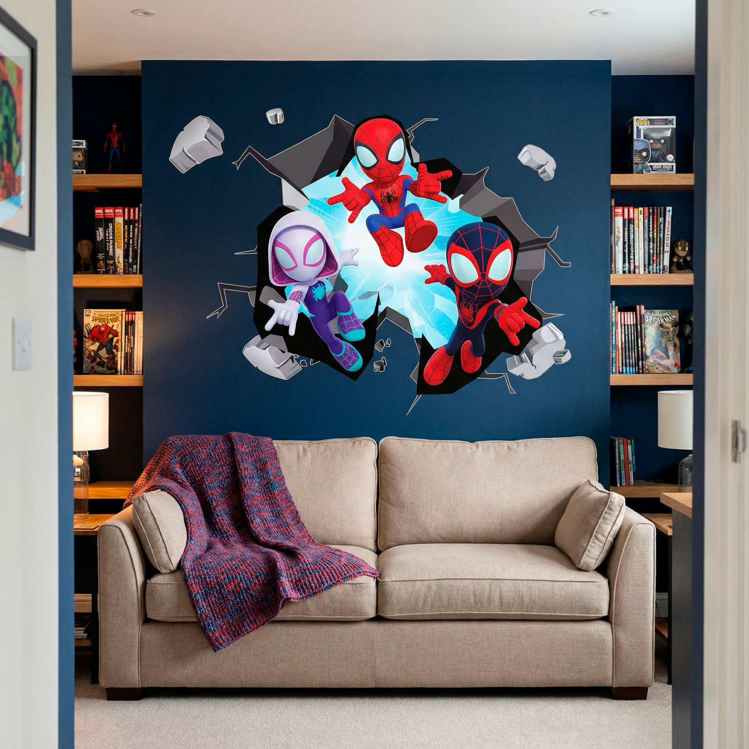 Vinilos Infantiles: Agujero de pared Spider-Verse