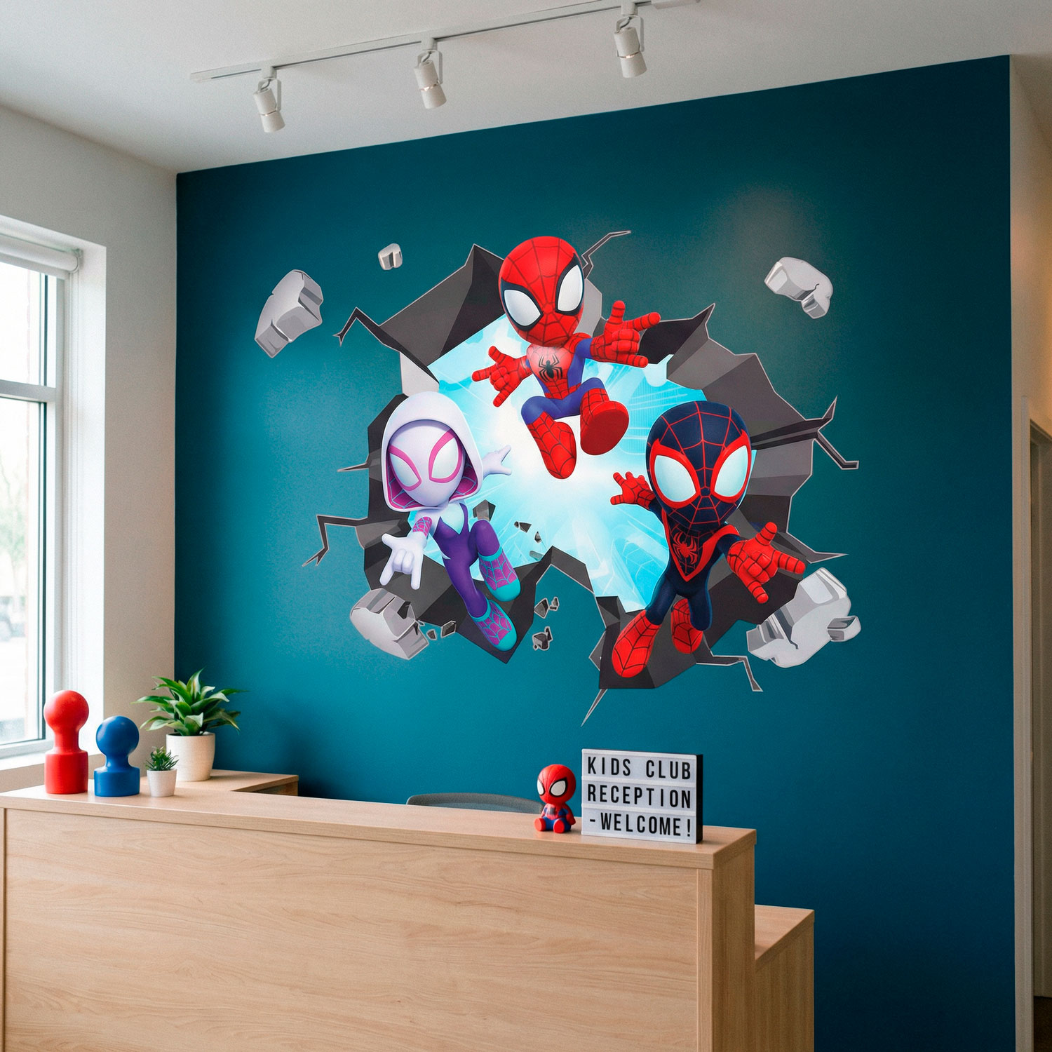 Vinilos Infantiles: Agujero de pared Spider-Verse