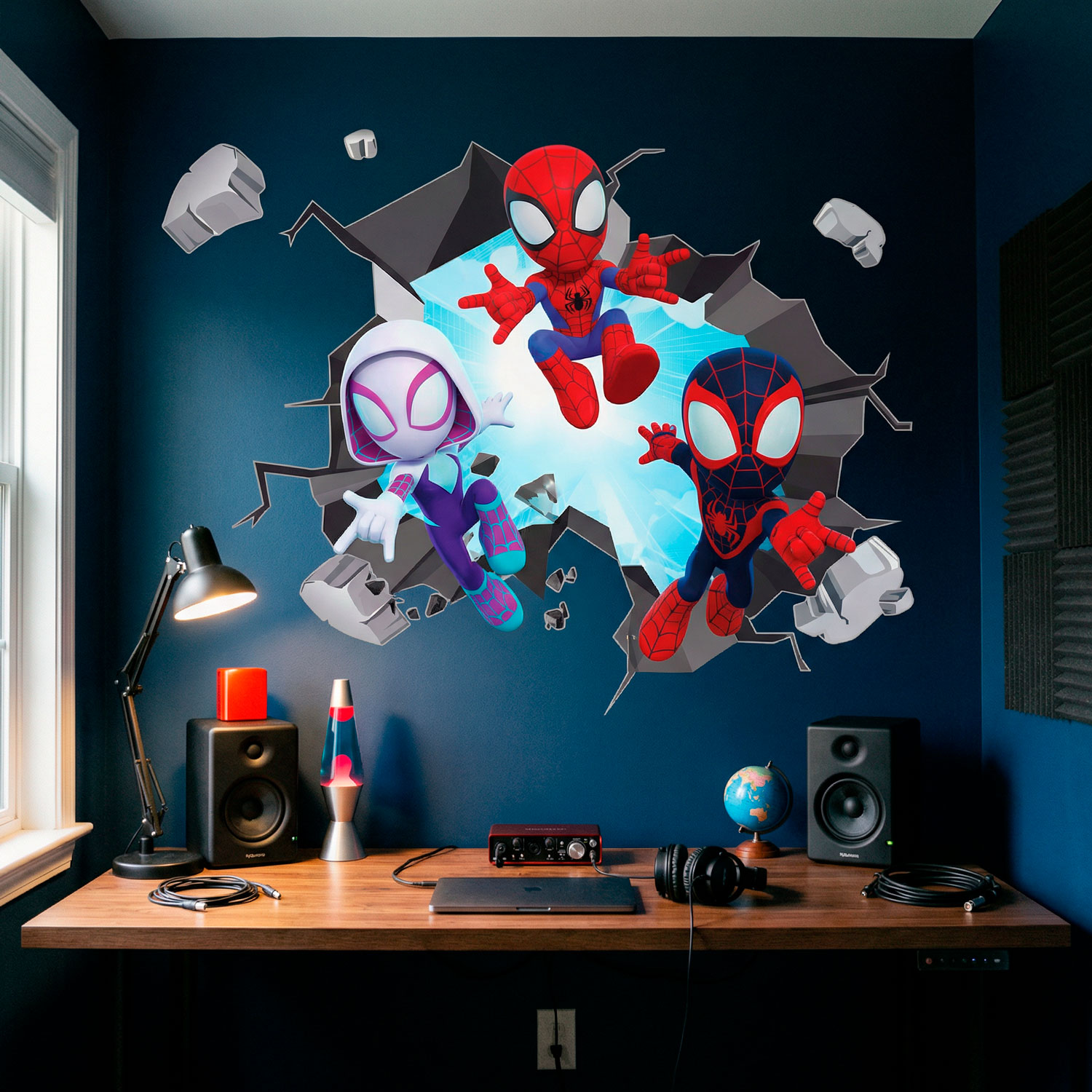 Vinilos Infantiles: Agujero de pared Spider-Verse