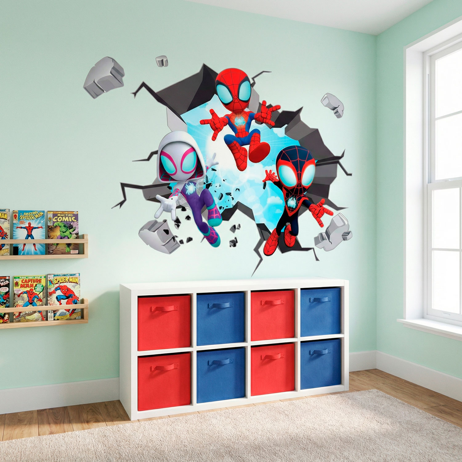 Vinilos Infantiles: Agujero de pared Spider-Verse