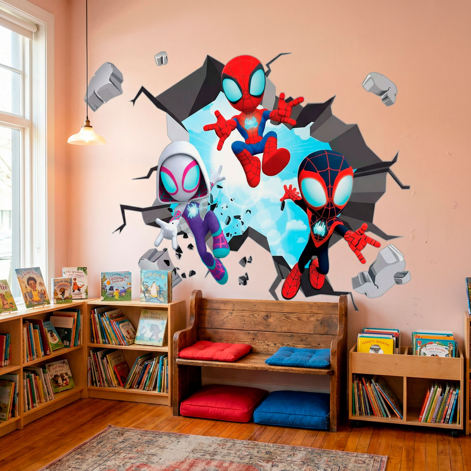 Vinilos Infantiles: Agujero de pared Spider-Verse