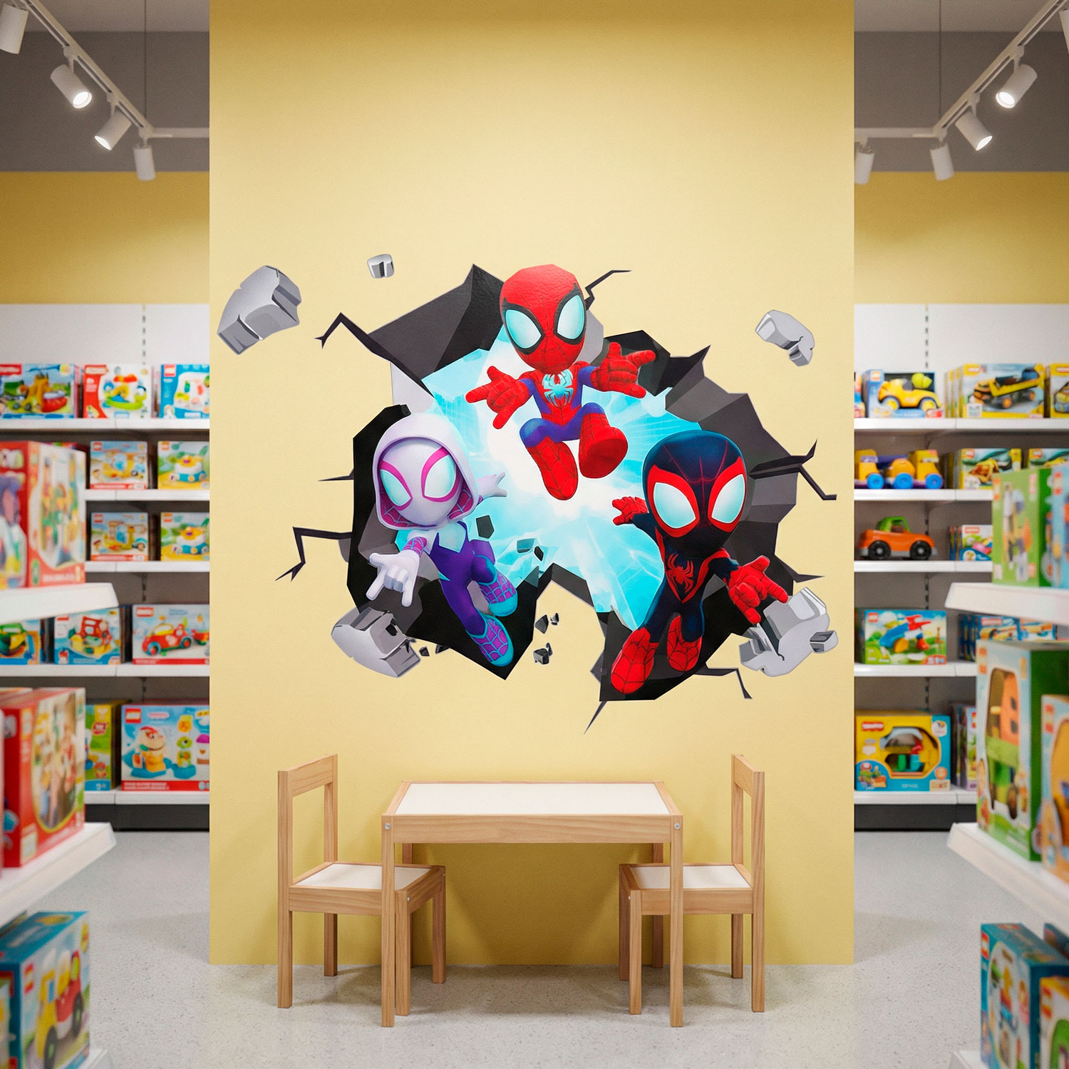 Vinilos Infantiles: Agujero de pared Spider-Verse