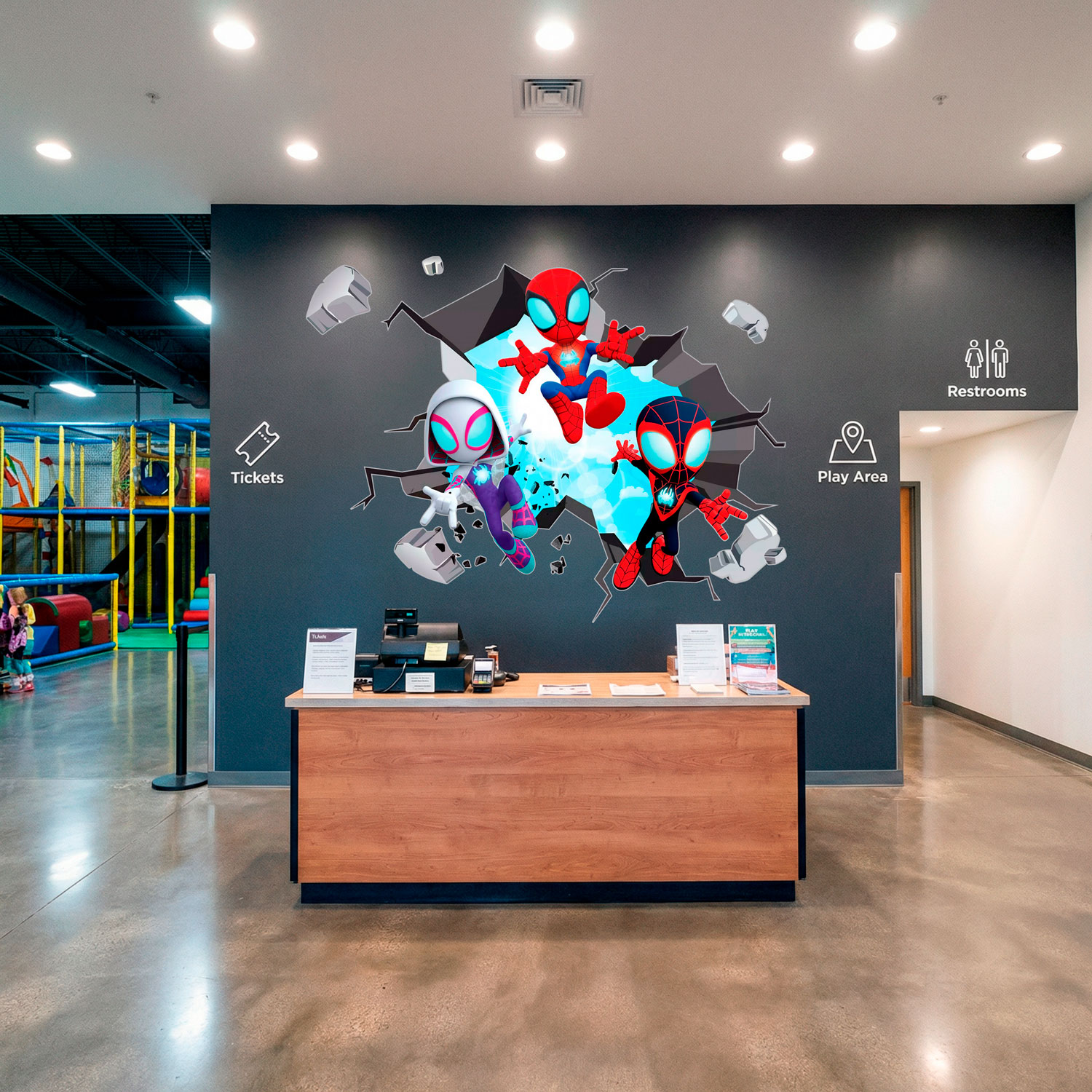 Vinilos Infantiles: Agujero de pared Spider-Verse