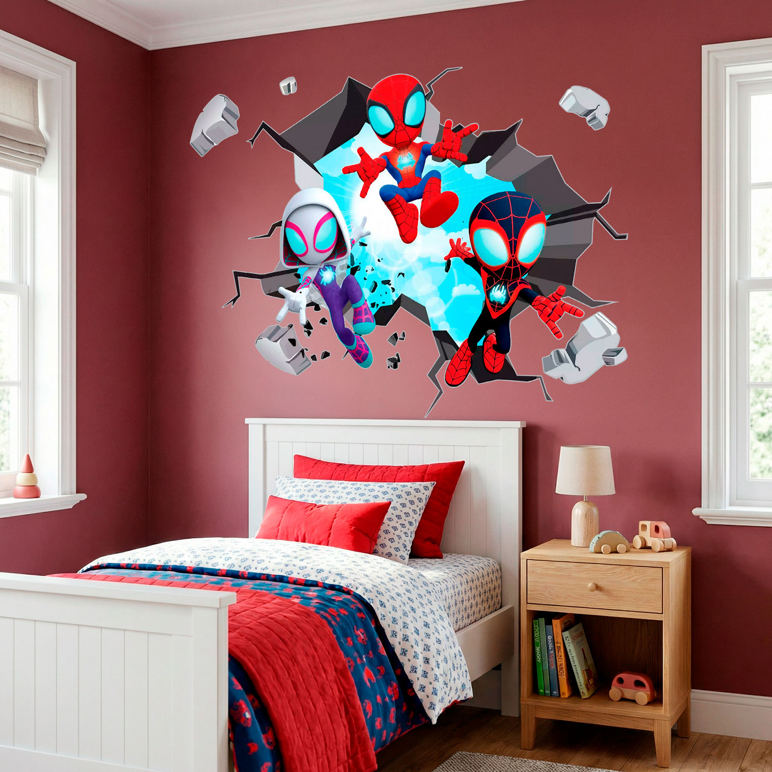 Vinilos Infantiles: Agujero de pared Spider-Verse