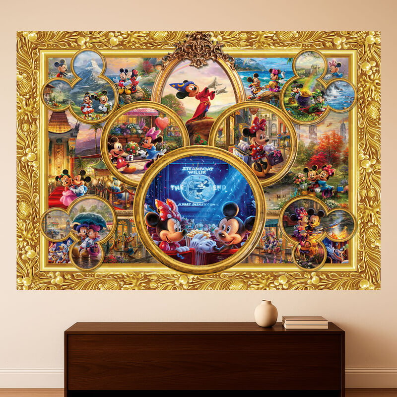 Vinilos Infantiles: Cuadro ornamental Mickey y Minnie Recuerdos Disney