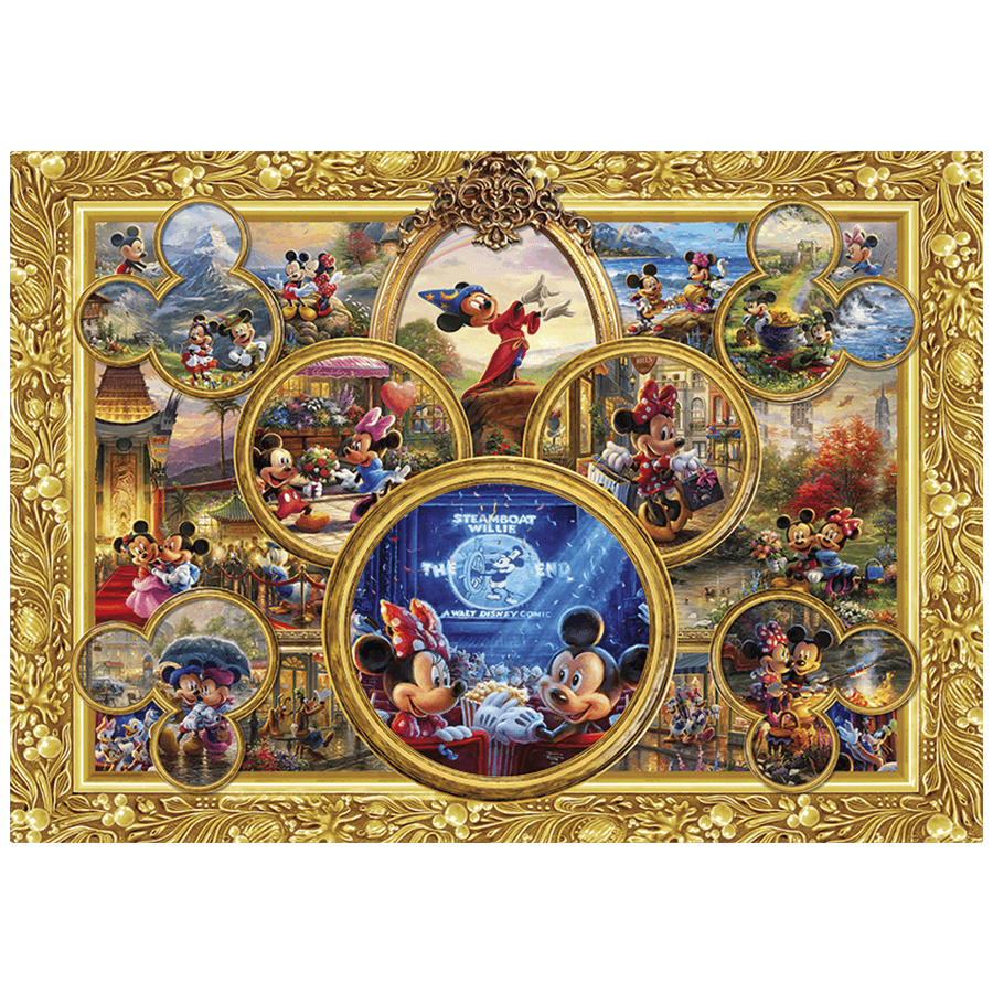 Vinilos Infantiles: Cuadro ornamental Mickey y Minnie Recuerdos Disney