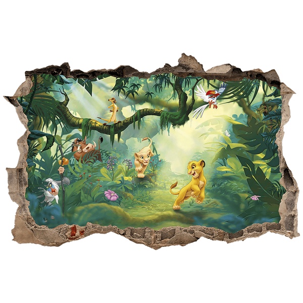 Vinilos Infantiles: Agujero de pared El Rey León