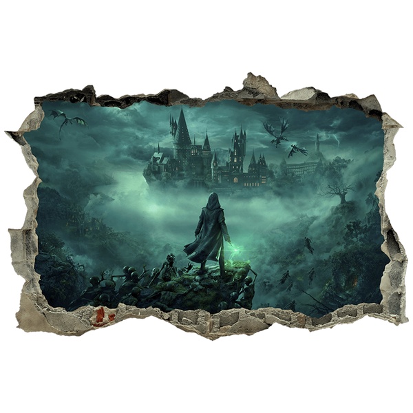 Vinilos Decorativos: Agujero de pared Escuela de Magia Harry Potter