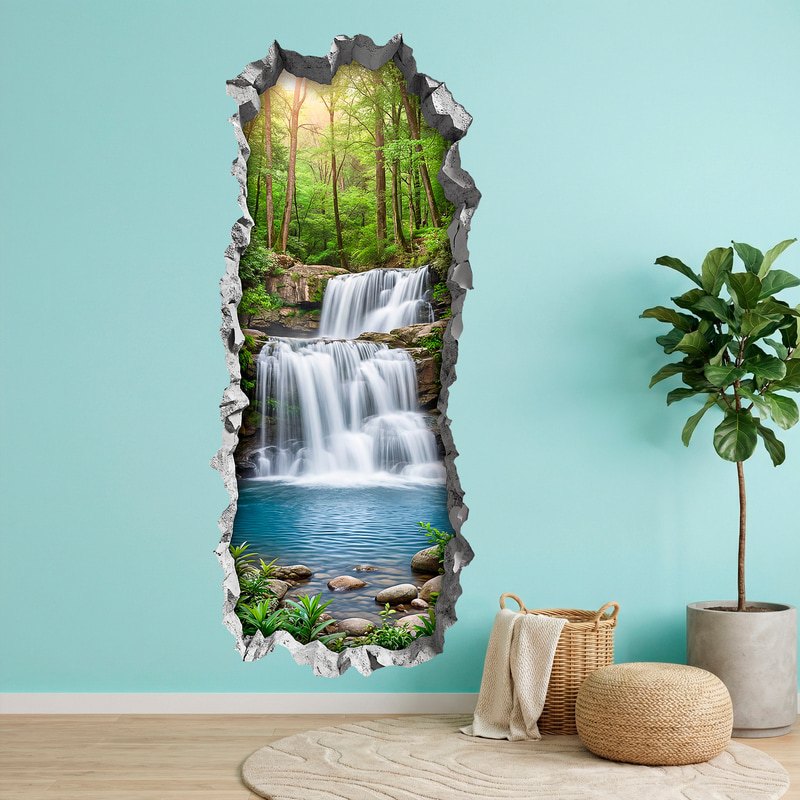 Vinilos Decorativos: Agujero de Muro Cascada Secreta