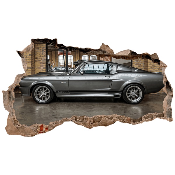 Vinilos Decorativos: Agujero de Muro Ford Mustang Eleanor
