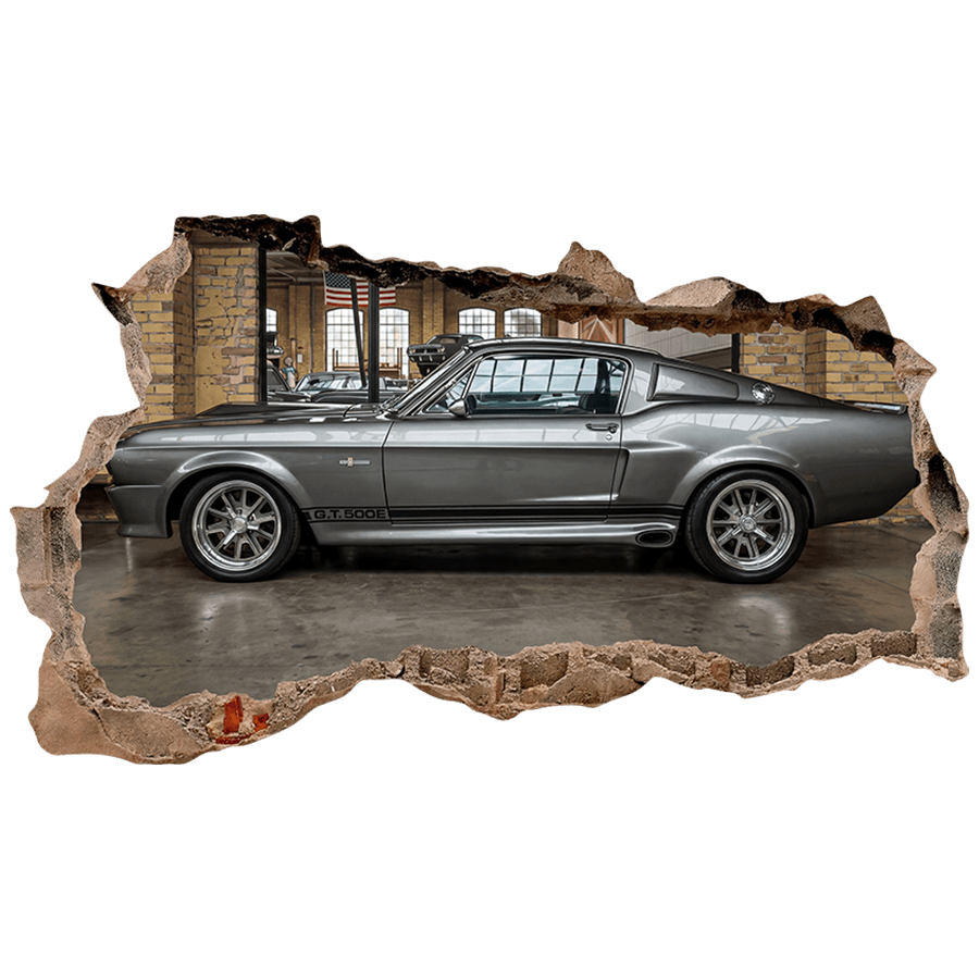 Vinilos Decorativos: Agujero de Muro Ford Mustang Eleanor
