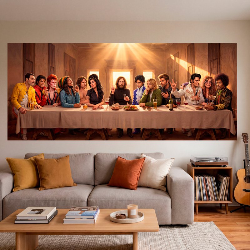 Vinilos Decorativos: Última Cena de Leyendas del Rock