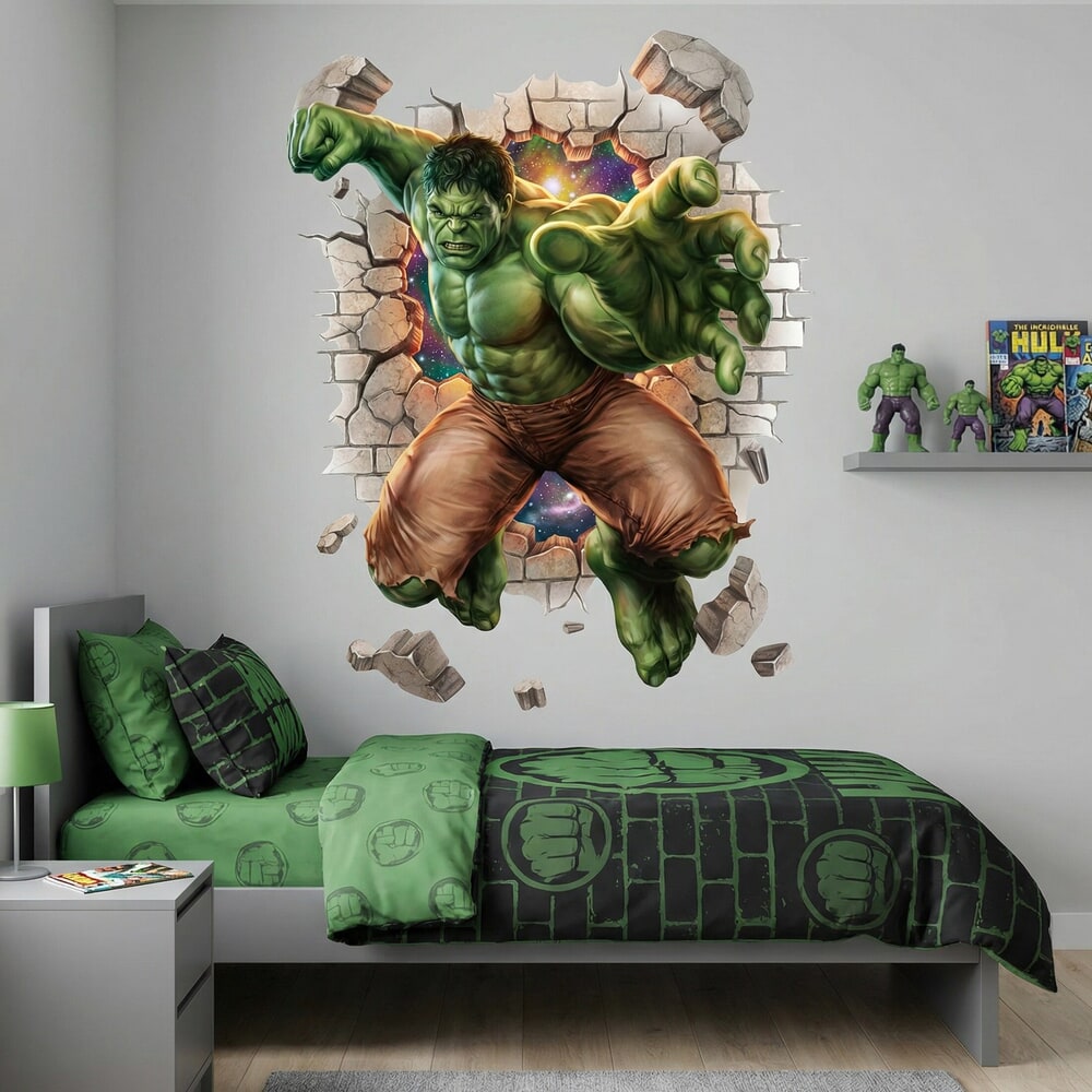 Vinilos Infantiles: Agujero de Muro Hulk