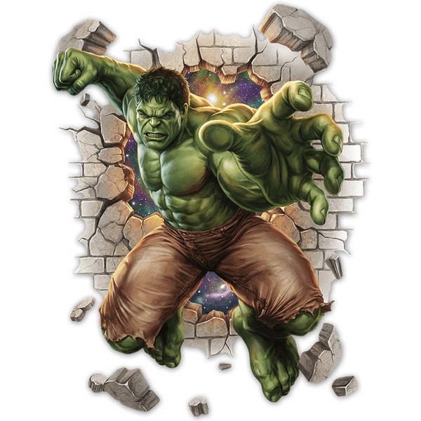 Vinilos Infantiles: Agujero de Muro Hulk