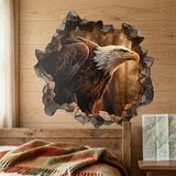 Vinilos Decorativos: Agujero de Muro &Aacute;guila Calva 6
